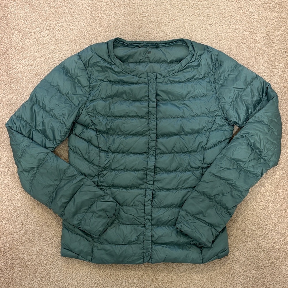 Uniqlo Teal Puffer Jacket